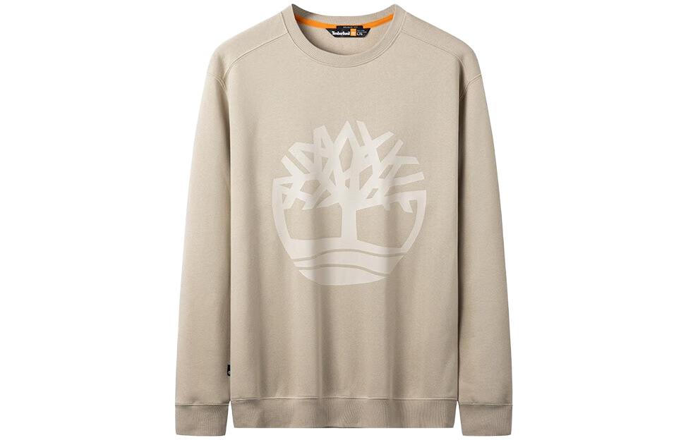 Timberland Tree Logo Printed Fleece Crewneck Sweatshirt Grey A277C-CY2