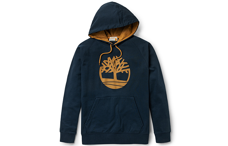 Timberland Tree Logo Pullover Hoodie for Men - Deep Sapphire Blue A2577-433