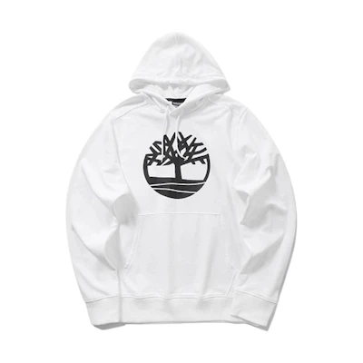 Timberland Tree Logo Pullover Hoodie White/Black - A1Y2U-P54