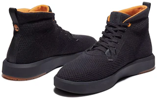 Shop Timberland添柏瀾 TrueCloud 舒適輕便耐磨高筒工裝靴 黑