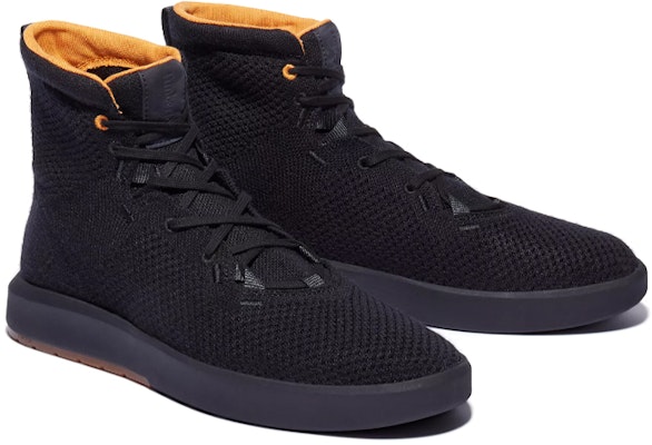 Timberland TrueCloud EK+ Knit Chukka Shoes 'Black Orange' A24NG001 Lookbook Timberland TrueCloud EK+ Knit Chukka Shoes 'Black Orange' A24NG001