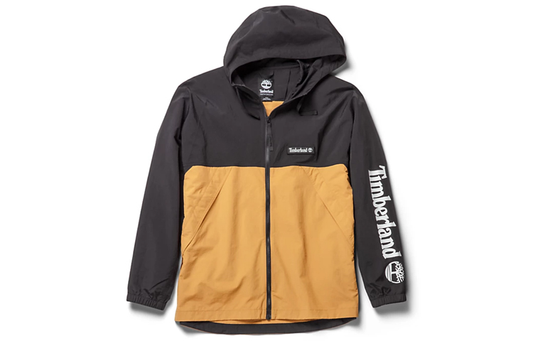 Timberland Two-Tone Hooded Zip Jacket Wheat A22UJP56