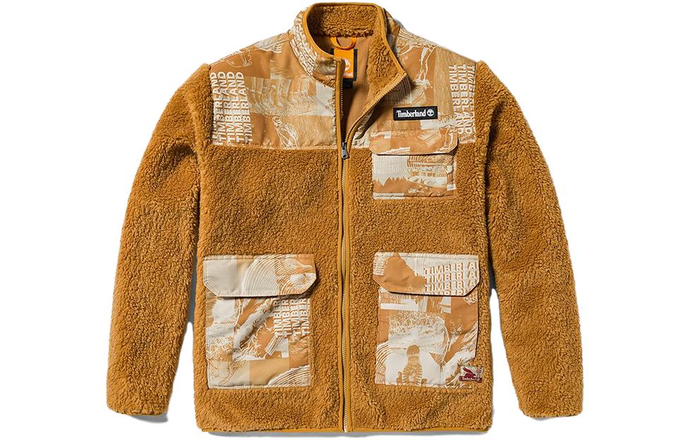 Timberland Two-Tone Zip-Up Utility Jacket Wheat Unisex A6B36-P47