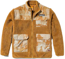 Timberland Two-Tone Zip-Up Utility Jacket Wheat Unisex A6B36-P47 Timberland Two-Tone Zip-Up Utility Jacket Wheat Unisex A6B36-P47