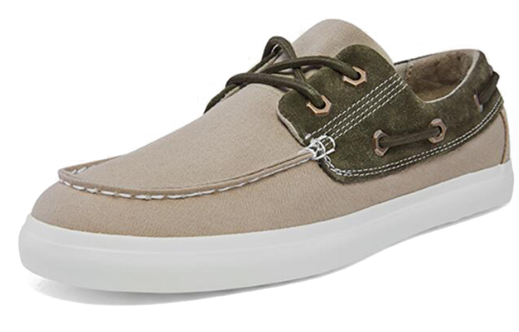 Lookbook Timberland添柏嵐 帆布 復古休閒板鞋 米色 窄版