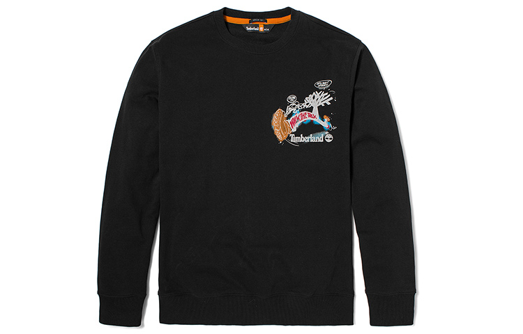 Timberland Unisex Black Casual Pullover Sweatshirt A5YE1-001A