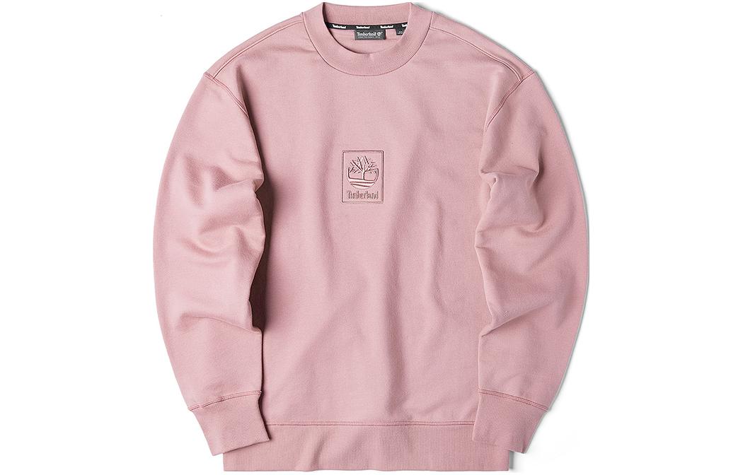 Timberland Unisex Crewneck Pullover Sweatshirt Pink Gray Rose A1O9S-R85