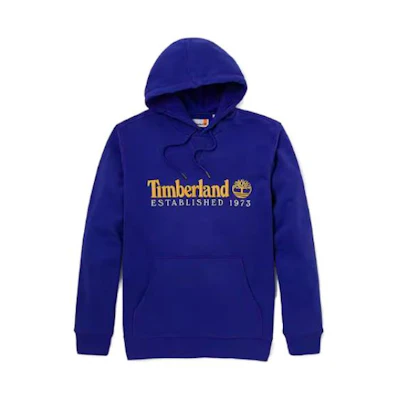 Timberland Unisex Hoodie Letter Print Long Sleeve Bright Blue A2E2C-ED5