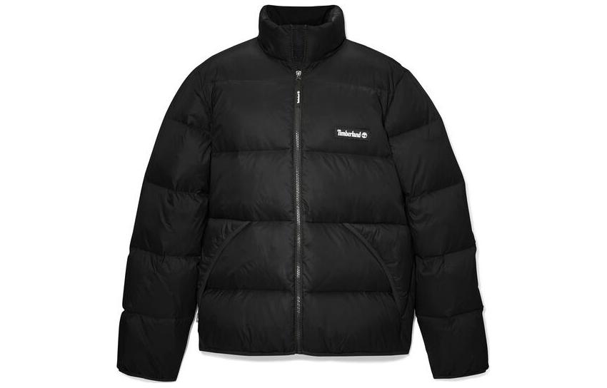 Timberland Unisex Solid Black Stand-Collar Zip-Up Jacket TB0A5Z160011