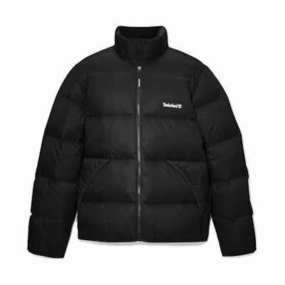 Timberland Unisex Solid Black Stand-Collar Zip-Up Jacket TB0A5Z160011