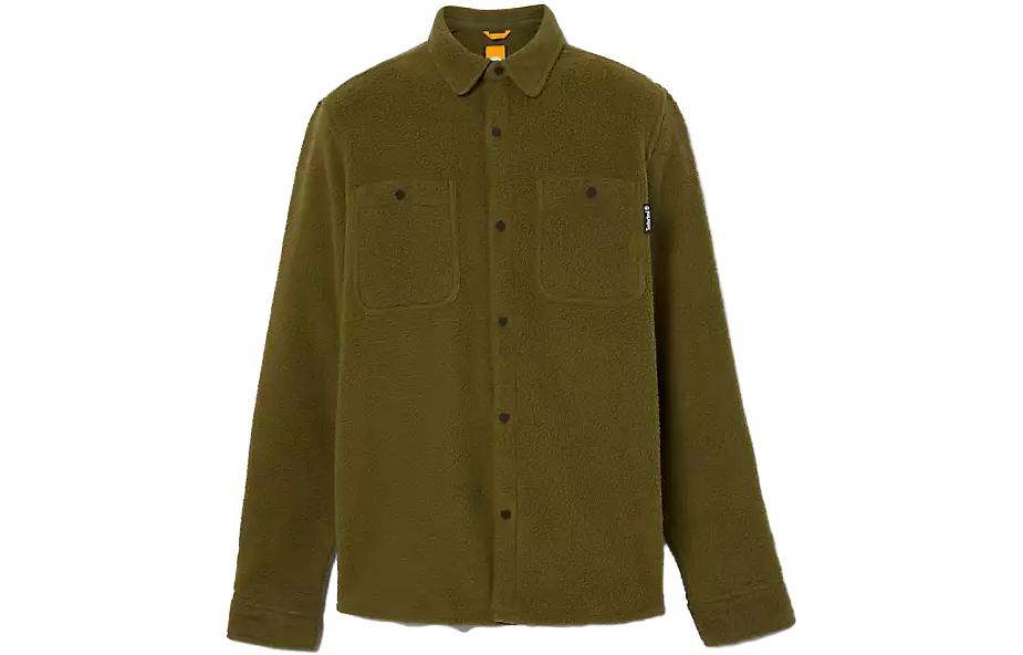 Timberland Utility High-Pile Fleece Overshirt Jacket Green A5VHH-302