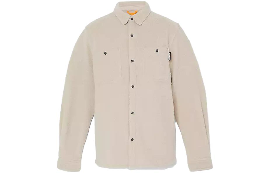 Timberland Utility High-Pile Fleece Overshirt Jacket - Taupe A5VHH-CY2