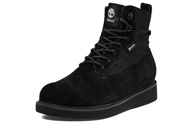 Lookbook 添柏岚 Vibram 防滑耐磨 高筒工裝戶外靴 黑色 寬版