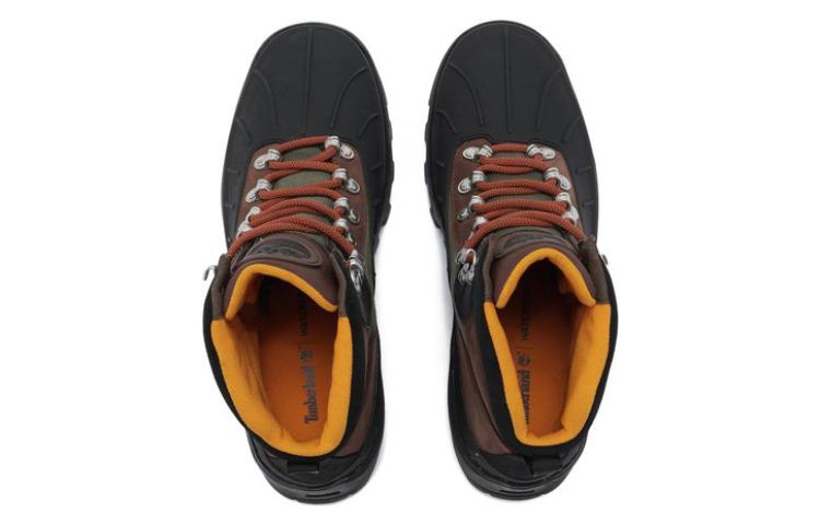 Shop Timberland Vibram Mid 'Boot Outdoor Cokelat Tua' A5MD7