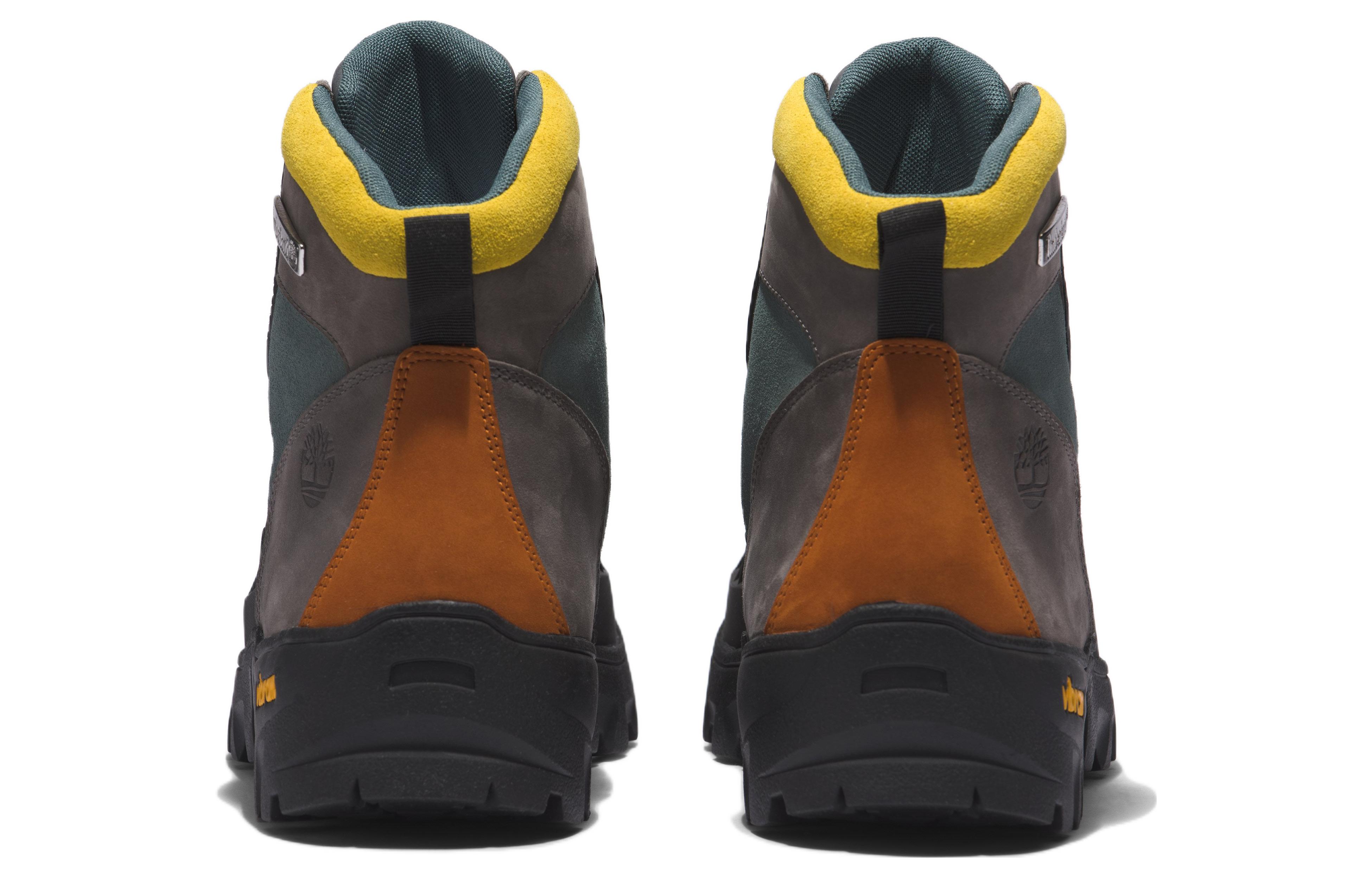 Shop 添柏岚 Vibram 中筒戶外靴 黑灰綠