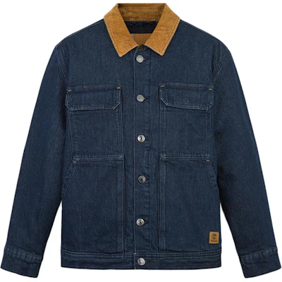 Timberland Vintage Logo Corduroy Denim Multi-Pocket Workwear Jacket Blue A69CU-H87 Buy Timberland Vintage Logo Corduroy Denim Multi-Pocket Workwear Jacket Blue A69CU-H87
