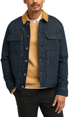 Timberland Vintage Logo Corduroy Denim Multi-Pocket Workwear Jacket Blue A69CU-H87 Shop Timberland Vintage Logo Corduroy Denim Multi-Pocket Workwear Jacket Blue A69CU-H87