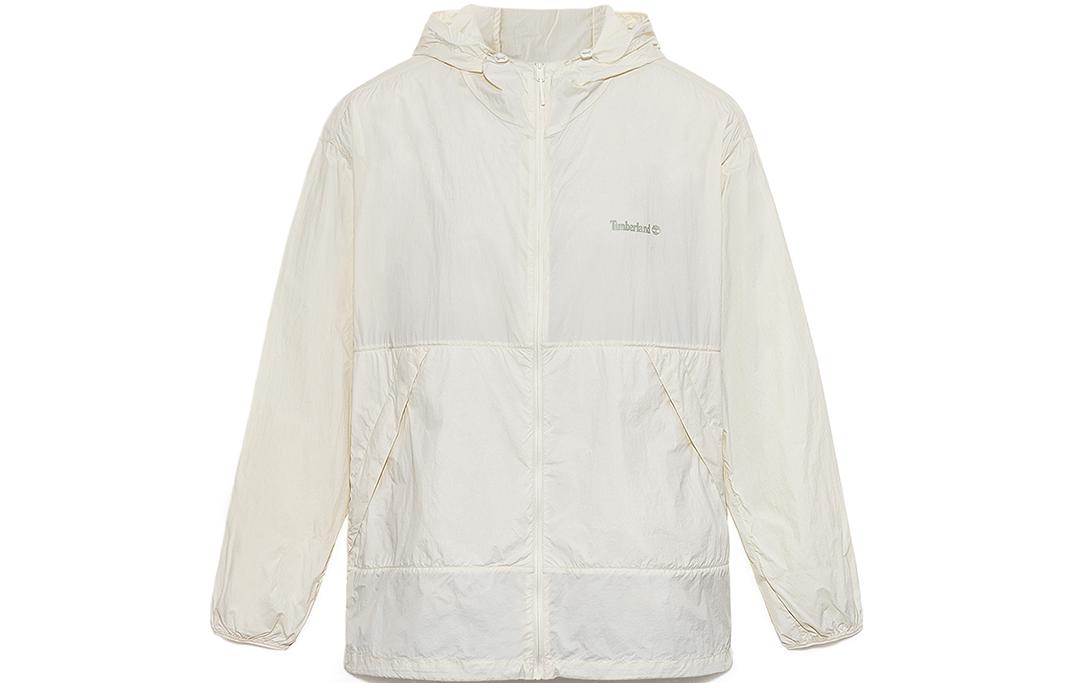 Timberland Vintage White Water-Resistant Hoodie Jacket A66F3-CM9