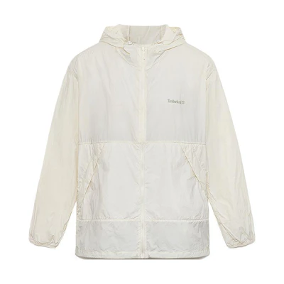 Timberland Vintage White Water-Resistant Hoodie Jacket A66F3-CM9