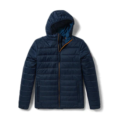 Timberland Water-Resistant Hooded Puffer Jacket Deep Navy Blue A2EP9-433