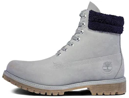 Timberland Waterproof 6 Inch Double Collar 'Grey Furry Blue' A1ZKU Timberland Waterproof 6 Inch Double Collar 'Grey Furry Blue' A1ZKU