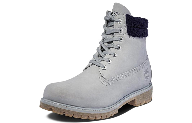 Order Timberland Wasserdicht 6 Inch Double Collar ''Grau Furry Blau'' A1ZKU