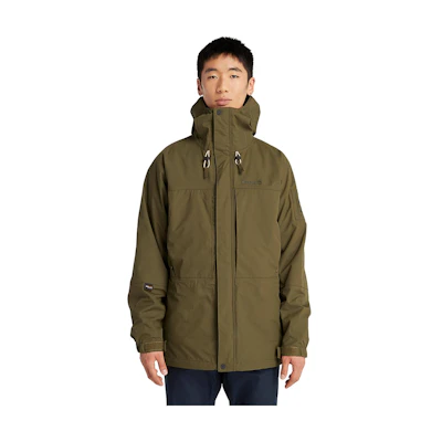 Timberland Waterproof Breathable Hooded Jacket in Dark Green A6KP9-302