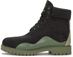 Timberland Heritage 6 Inch Waterproof Boot 'Black Nubuck with Green' A5UYWW Timberland Heritage 6 Inch Waterproof Boot 'Black Nubuck with Green' A5UYWW