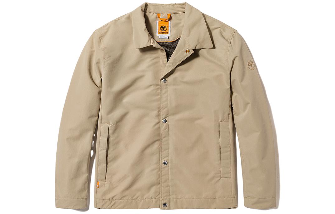 Timberland Waterproof Casual Solid Long-Sleeve Jacket Light Soil Color A26ZZ-269