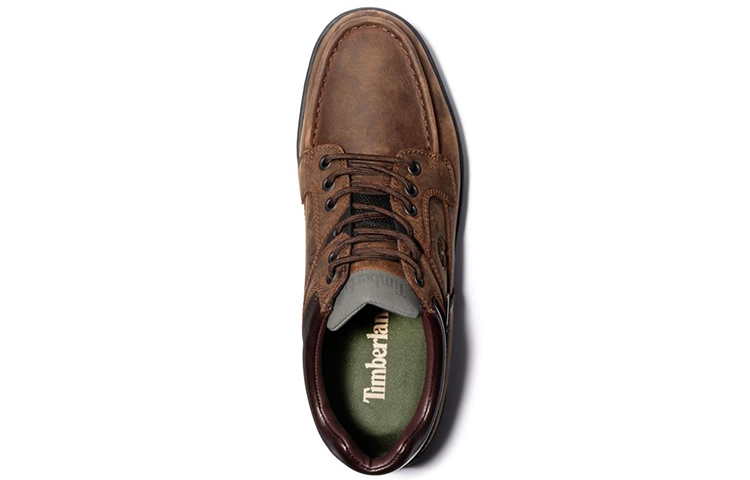 Lookbook Timberland添柏瀾 防水工作短靴 戶外耐磨中筒馬汀靴 深棕色