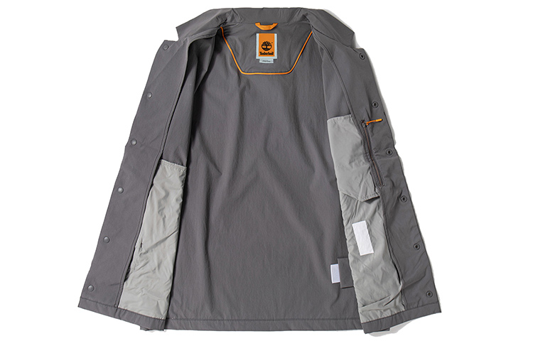 Shop 添柏岚防水灰色拉链夹克 带翻领和口袋 A26B6-033