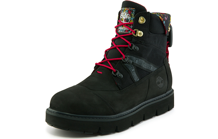Lookbook Timberland Sepatu Boot Tahan Air High-Top 'Edisi Tahun Baru - Hitam Lebar' A2PWHW