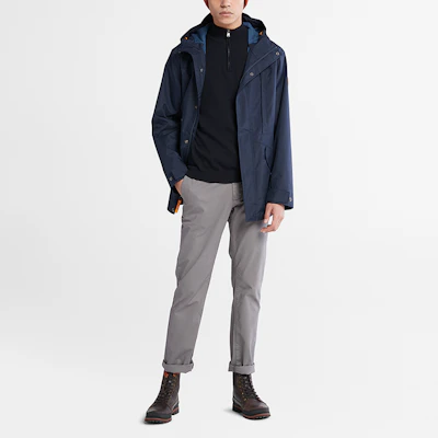 Chaqueta Impermeable con Capucha Timberland Azul Zafiro Oscuro Ropa Casual A5QKZ-433 Purchase Chaqueta Impermeable con Capucha Timberland Azul Zafiro Oscuro Ropa Casual A5QKZ-433