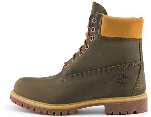Timberland Premium 6 Inch Waterproof Boot 'Olive Green Yellow' A6291 Buy Timberland Premium 6 Inch Waterproof Boot 'Olive Green Yellow' A6291