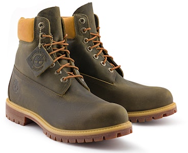 ティンバーランド プレミアム 6インチ 防水ブーツ (オリーブ/イエロー) A6291 Shop ティンバーランド プレミアム 6インチ 防水ブーツ (オリーブ/イエロー) A6291