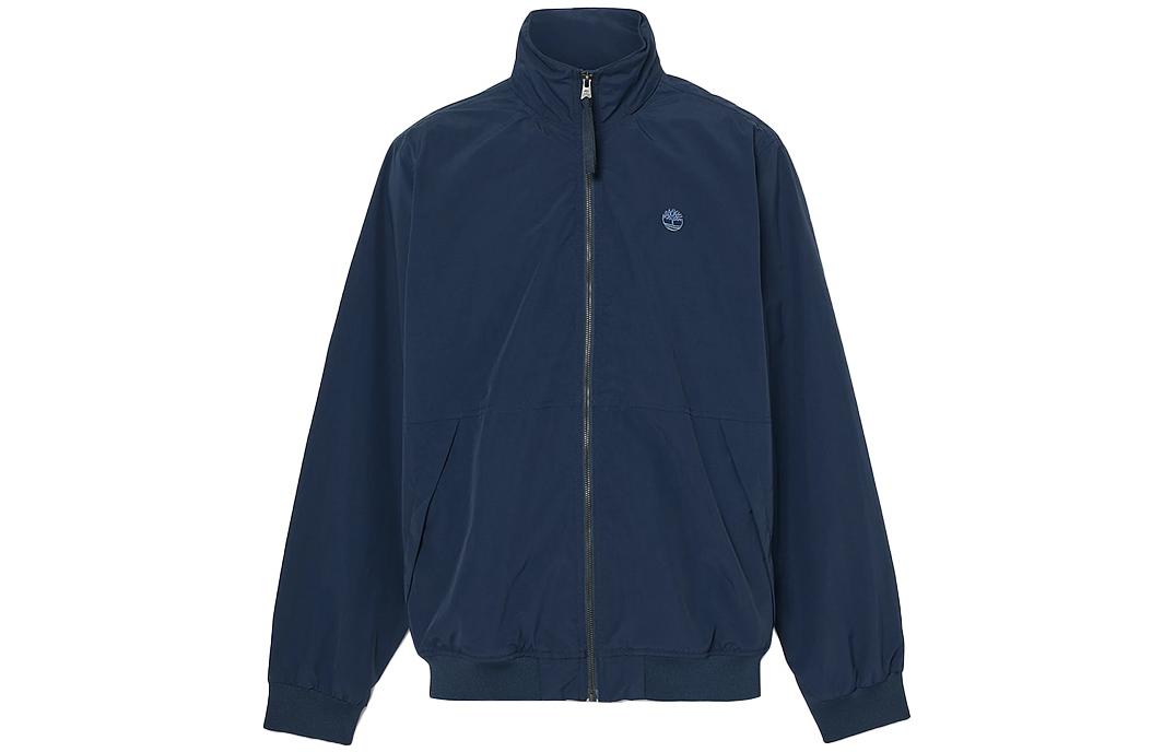 Timberland Waterproof Solid Logo Jacket Navy Blue A5WWB-433