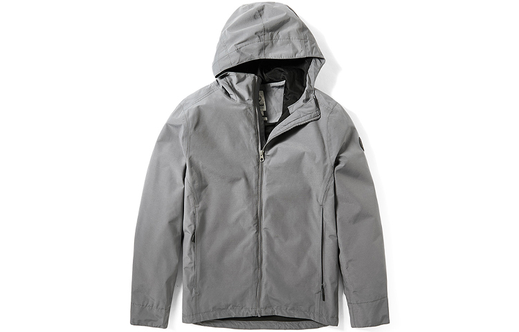 Timberland Waterproof Zip Hoodie Jacket Rock Gray A29XA033