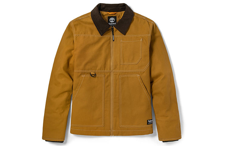 Timberland Wheat Casual Jacket with Patch Pockets A2D4U-P47