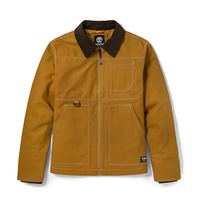 Timberland Wheat Casual Jacket with Patch Pockets A2D4U-P47
