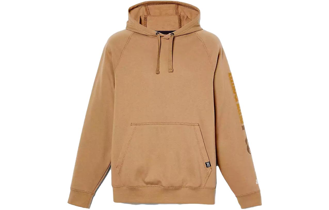 Timberland Wheat Hoodie with Letter Print and Large Pocket A1HVY-D02