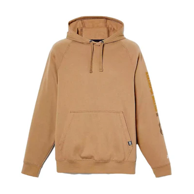 Timberland Wheat Hoodie with Letter Print and Large Pocket A1HVY-D02