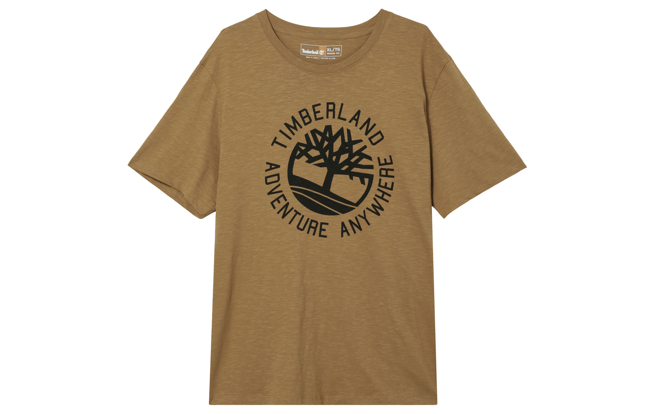 Timberland Wheat Logo Crewneck Loose Fit Outdoor Casual  T-Shirt A2Q4AP47