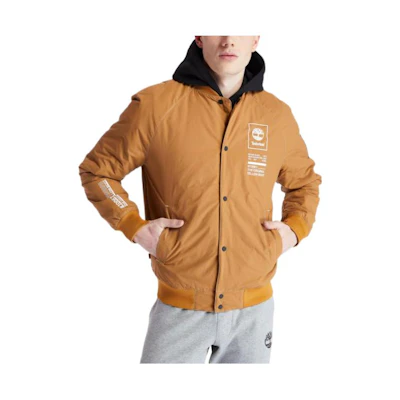 Timberland Wheat Logo Printed Long Sleeve Jacket A2CCU-P47