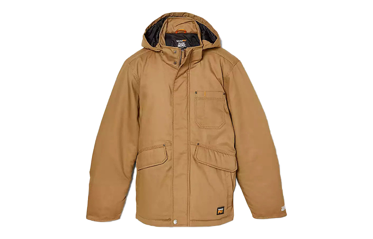 Timberland Wheat Multi-Pocket Jacket with Detachable Hood A237T-D02