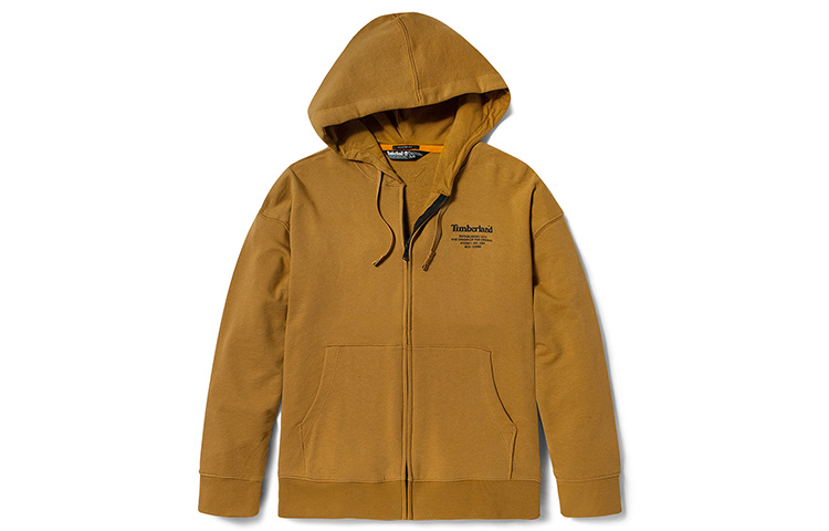 Timberland Wheat Outdoor Graphic Zip-Up Hoodie Jacket A2D72-P47