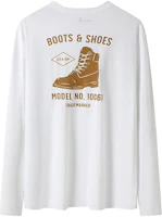 Timberland White Outdoor Casual Sweatshirt with Back Letter Print A29FC-100 Timberland White Outdoor Casual Sweatshirt with Back Letter Print A29FC-100