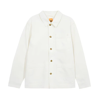 Timberland White Utility Workwear Shirt Jacket with Multiple Pockets A425F-CM9