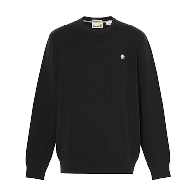 Timberland Williams River Black Crewneck Sweatshirt for Men with Logo Design A2BSC-001
