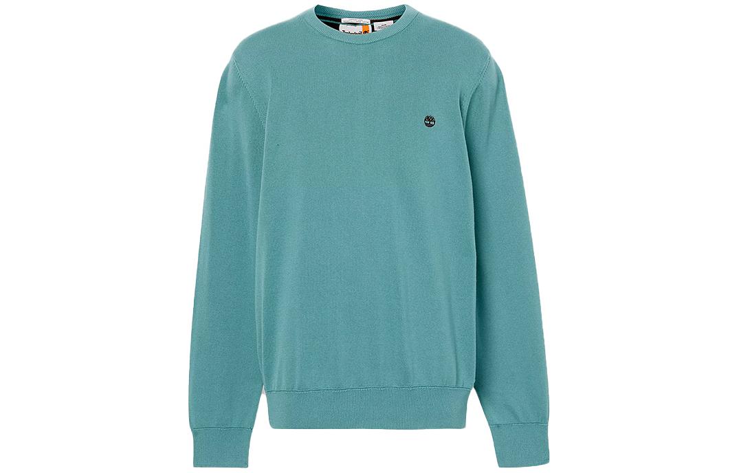 Timberland Williams River Crewneck Sweatshirt Blue Logo Pullover A2BMM-CL6