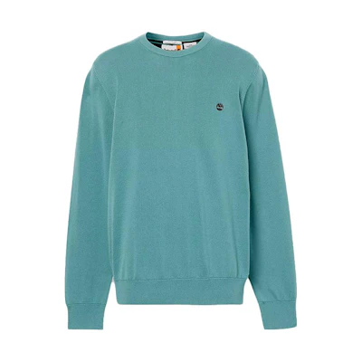Timberland Williams River Crewneck Sweatshirt Blue Logo Pullover A2BMM-CL6